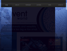 Tablet Screenshot of eventworld.co.za